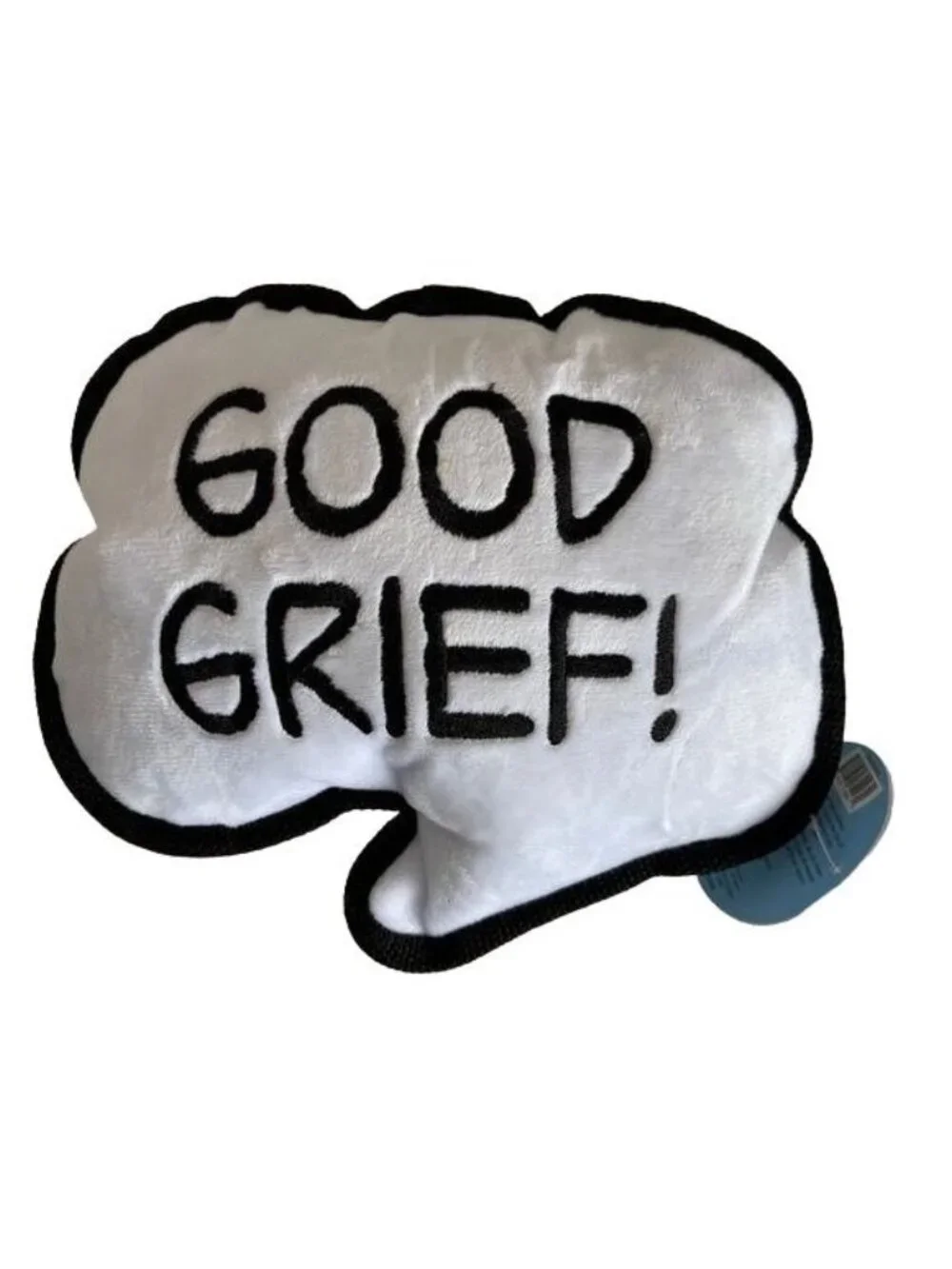Bark Charlie Brown Good Grief Dog Toy Squeaker Plush Speech Balloon Bubble Gift